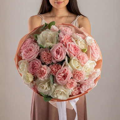 Букет из пионовидных роз "Нежность" - фото 2