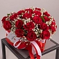 Композиция в сердце с розами и гипсофилой "Легкость Любви" - фото 6