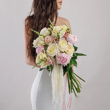 Букет невесты "Взгляд в сердце" - фото 2