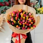 Букет из разноцветных тюльпанов "Радуга" L - фото 3