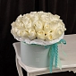 Коробка из 35 белых Голландских роз - фото 3