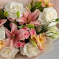 Букет с розовыми лилиями "Spring Pink" - фото 4