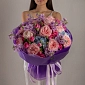 Букет с пионовидными розами "Violet" - фото 1