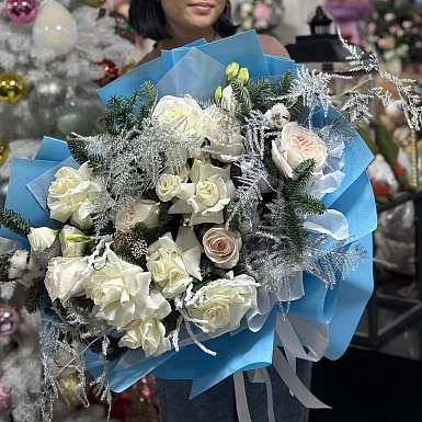 Зимний букет "Winter fashion" - фото 5