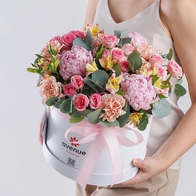 Композиция с пионами "Солнечная леди" - фото 2