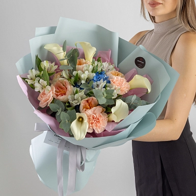 Букет с каллами "Ellegance" - фото 3