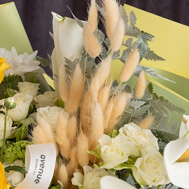 Букет из калл и роз "Bright" S - фото 7