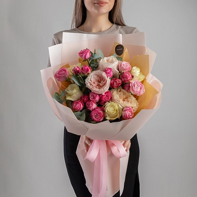 Букет из пионовидных роз “Оберег от грусти” - фото 3