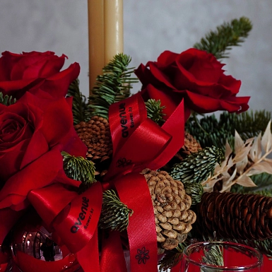 Новогодняя композиция "Искра" - фото 6