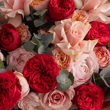 Букет из пионовидных роз "Аромат любви" - фото 6