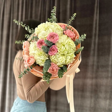 Букет из гортензии и спрей Julietta "Венера" - фото 2