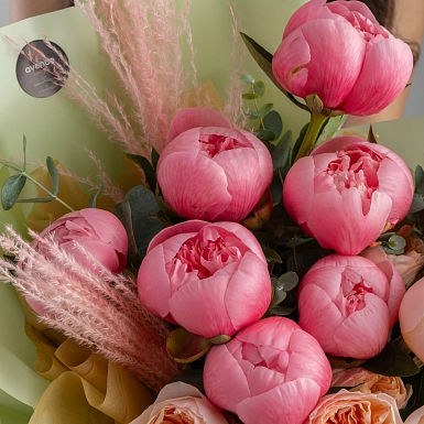 Букет с пионами "Lollipop" - фото 5