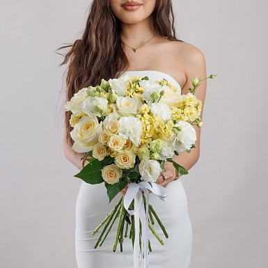 Букет невесты "Золотое чувство" - фото 1