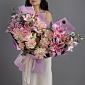 Букет из роз и лилий "Румянец" - фото 3