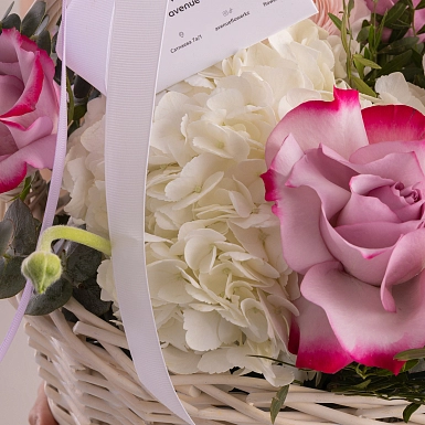 Композиция в корзине "Бархатные Объятия" - фото 6