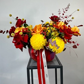 Композиция в тыкве "Малефисента"