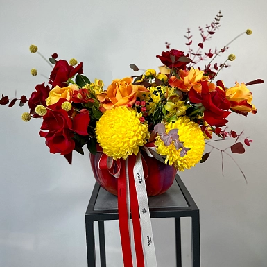 Композиция в тыкве "Малефисента" - фото 1