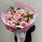 Букет из роз и кустовых роз "Ласковый миг" - фото 3