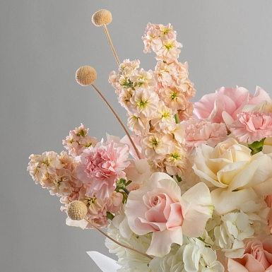 Композиция в плетенном кашпо "Ласковая моя" - фото 5