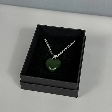 Кулон "Нефритовое сердце" - фото 5