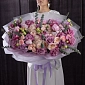 Букет из гортензии и пионов "Виолетта" - фото 1