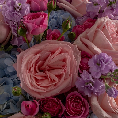 Букет с пионовидными розами "Violet" - фото 5