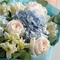 Букет из пионовидных роз "Sky" - фото 5