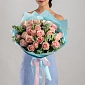Букет из роз "Pink Mondial" - фото 2