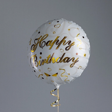 Фольгированный шар "Happy Birthday" 5 шт. - фото 2