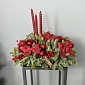 Новогодняя композиция "Алая заря" - фото 2