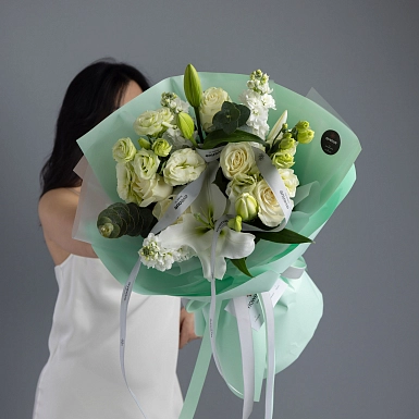 Букет из лилий "Кристалл" - фото 3