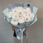 15 белых георгинов в оформлении - фото 1