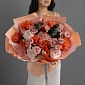 Букет из роз и гортензии "Ягодный джем" фото