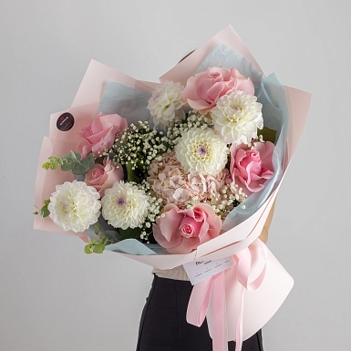 Букет с гортензией “Нежное послание” - фото 2