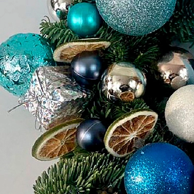 Новогодний венок "Снежок" - фото 3