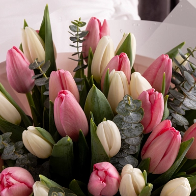 Сет из двух букетов из тюльпанов "Нежный" - фото 5