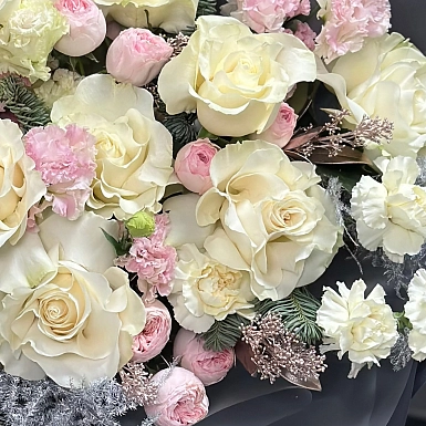 Зимний букет "Снежный румянец" - фото 7