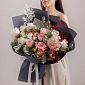 Букет из роз и гортензии "Жанна" фото