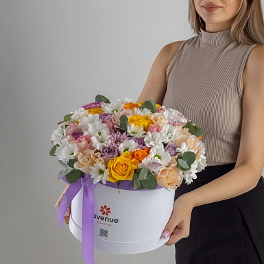 Композиция с хризантемой "Веселое настроение" - фото 3