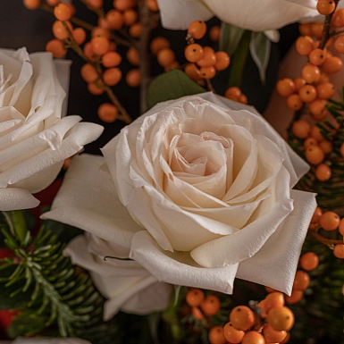 Зимний букет из амариллиса "Звездный миг" - фото 7