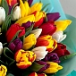 Букет из 51 тюльпана яркий микс - фото 6
