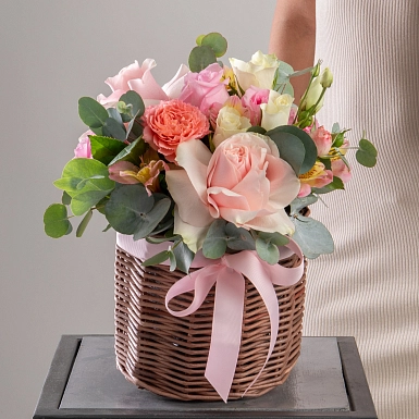 Сет из 2х композиций "Сладкая парочка" в плетенном кашпо - фото 2