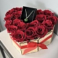 Коробка сердце из 19 роз и украшения "Праздник любви" - фото 3
