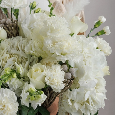 Букет невесты "Белое счастье" - фото 5