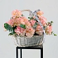 Корзина из роз с зеленью "Сезім" - фото 2