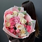 Букет с пионовидными розами "Ангел любви" - фото 3