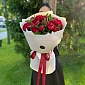 Букет из 15 местных красных пионов - фото 2