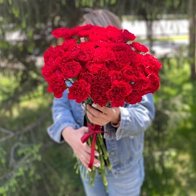 35 красных гвоздик