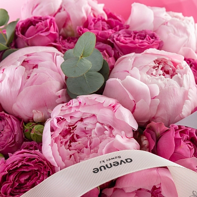 Букет с пионами "Пон-пон" - фото 5