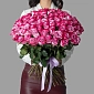 Букет из 101 фиолетовой розы 50 см - фото 2